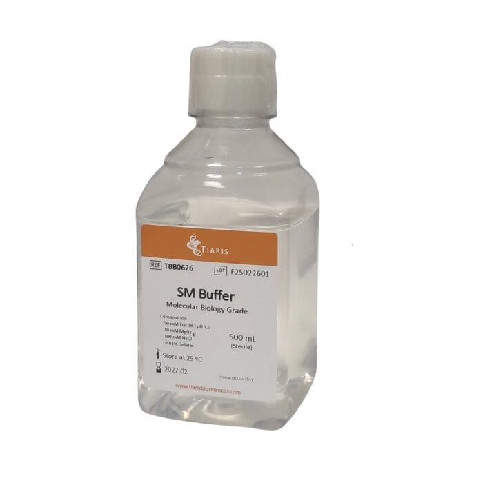 bottle with SM buffer