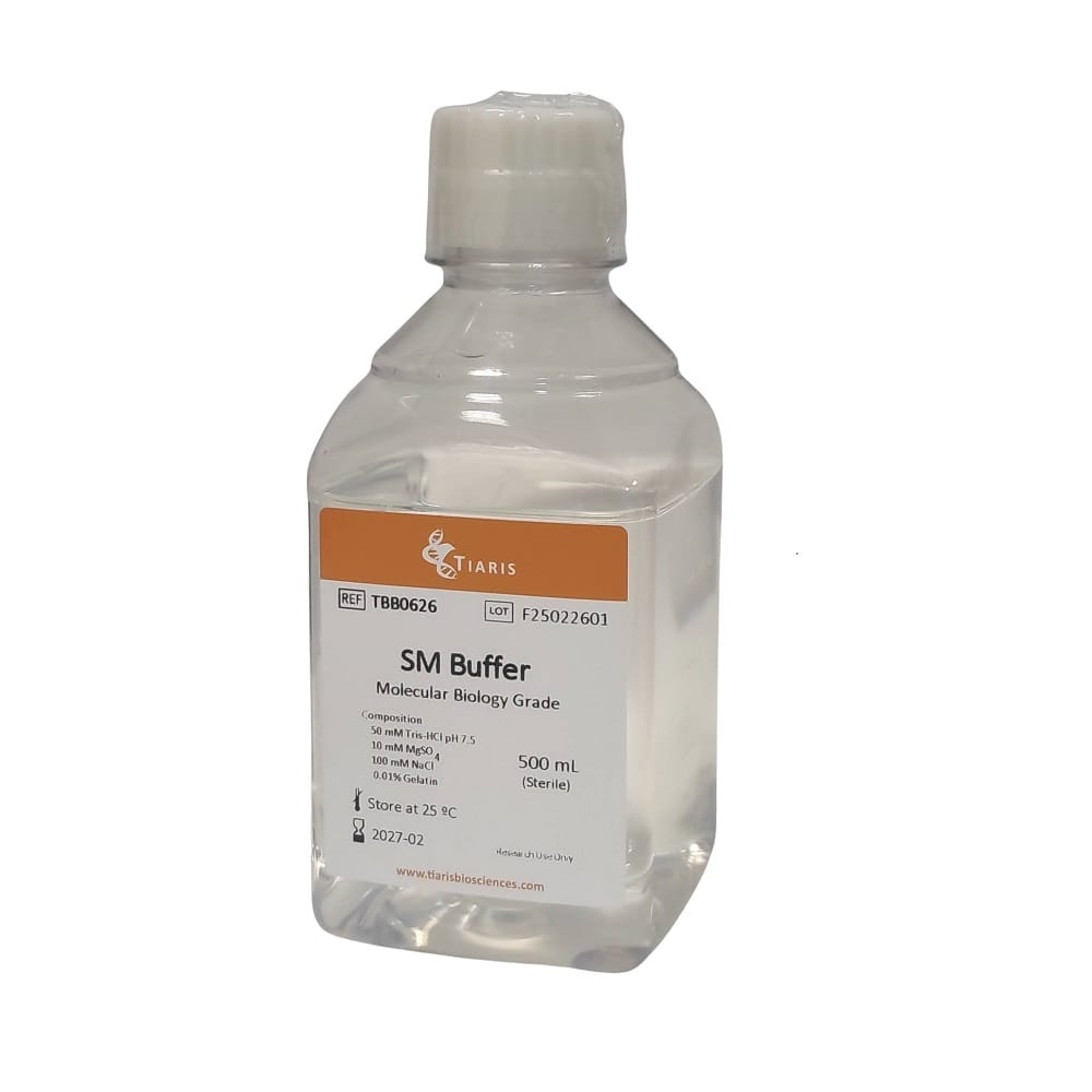 bottle with SM buffer